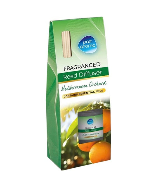Pan Aroma 30ml Fragranced Reed Diffuser - Mediterranean Orchard