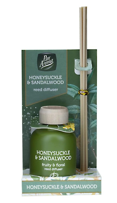 Pan Aroma 50ml Reed Diffuser - Honeysuckle & Sandalwood