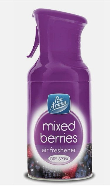 Pan Aroma Air Freshener Trigger Dry Spray 250ml - Wild Berries