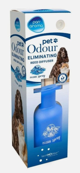 Pan Aroma Pet Odour Eliminating Reed Diffuser 50ml - Ocean Spray